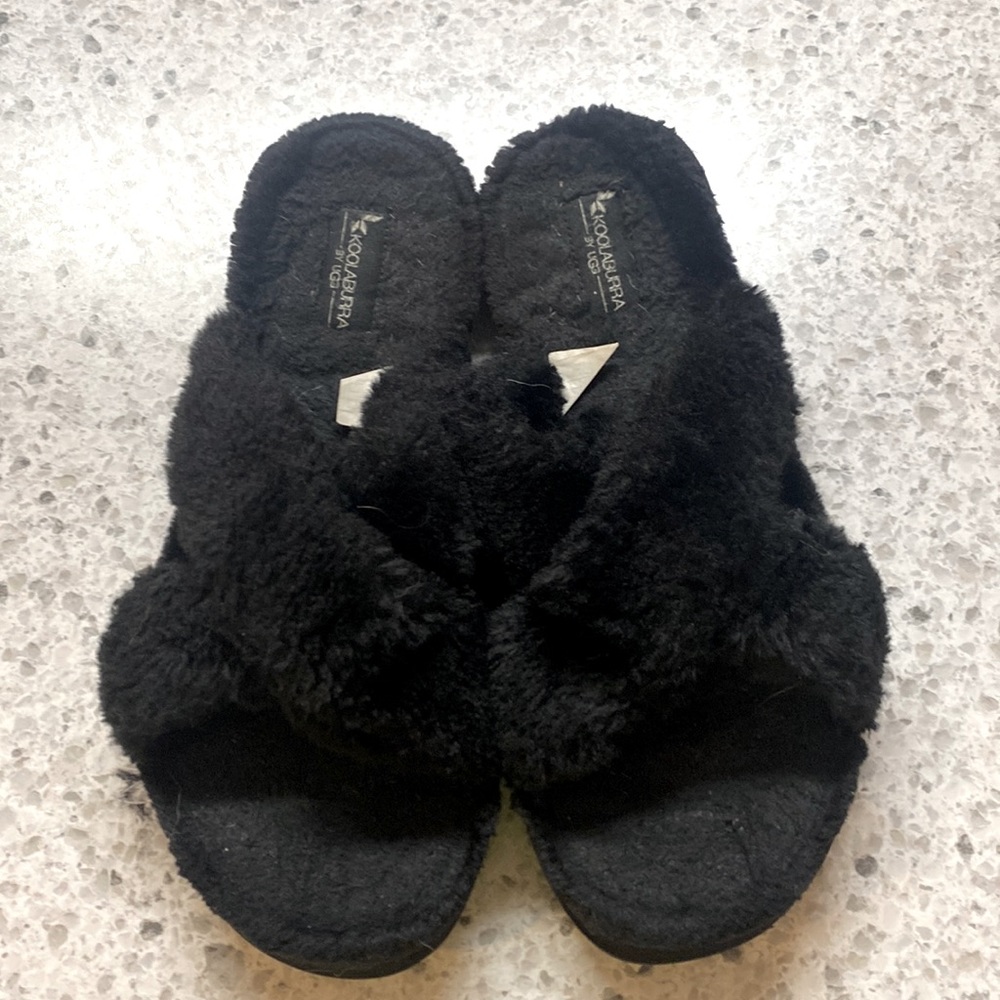 Black Ugg slippers